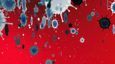 Coronavirus Cell Ilustração Stock