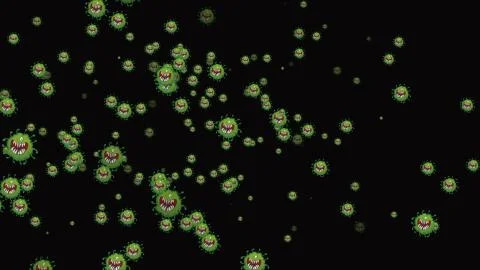 Coronavirus Cell Ilustração Stock