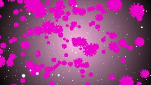 Coronavirus Cell Ilustração Stock