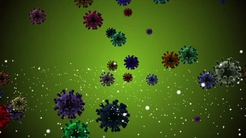 Coronavirus Cell Ilustração Stock