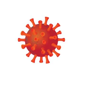 Coronavirus cell model vector illustration Stock Illustration