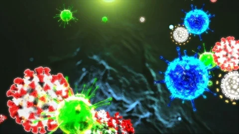 Coronavirus Cells Animation Stock-Footage 126803503