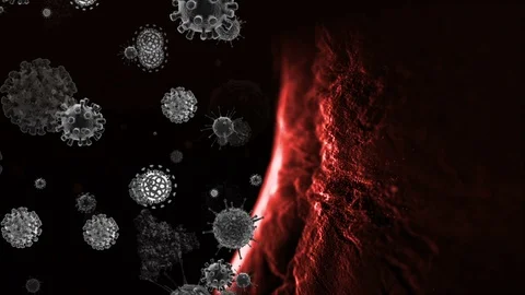 Coronavirus Cells Animation 動画素材 126804355