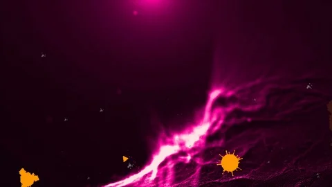 Coronavirus Cells Animation Stock Footage 126804366