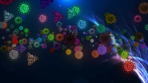 Coronavirus Cells Animation 動画素材 126804733