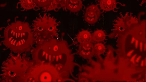 Coronavirus Cells Animation Stock Footage 126805379