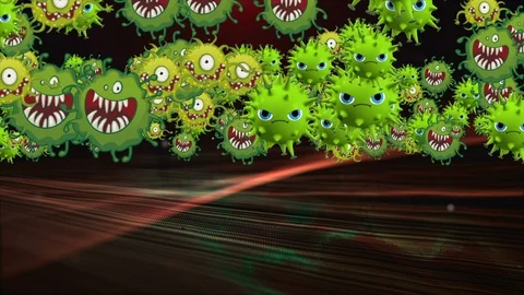 Coronavirus Cells Animation Vidéo 126805479