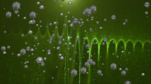 Coronavirus Cells Animation Video stock 126805498