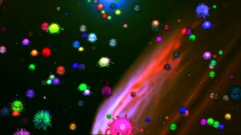 Coronavirus Cells Animation 動画素材 126805916