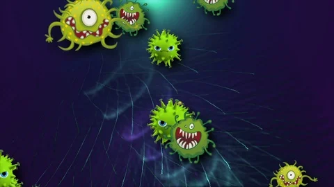 Coronavirus Cells Animation 動画素材 126806276