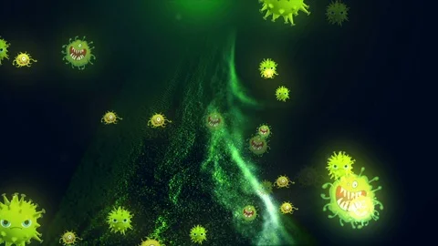 Coronavirus Cells Animation 動画素材 126806868