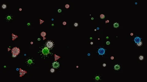 Coronavirus Cells Animation 動画素材 126807313