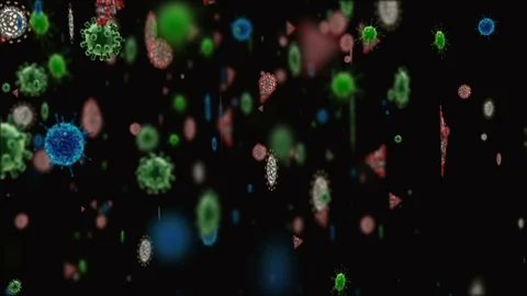 Coronavirus Cells Animation Stock Footage 126807715