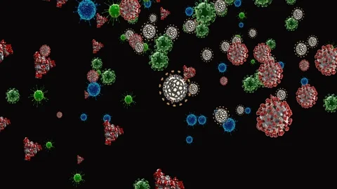 Coronavirus Cells Animation Видео 126807953