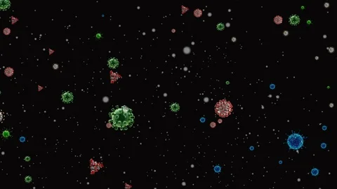 Coronavirus Cells Animation Video stock 126808014