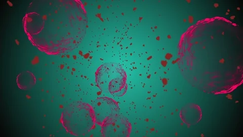 Coronavirus Cells Animation Stock Footage 126810862