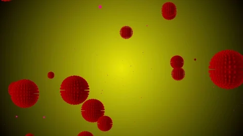 Coronavirus Cells Animation Stock Footage 126815544