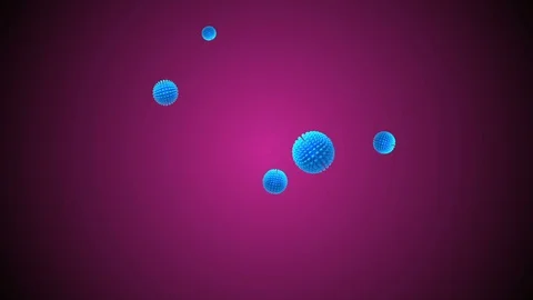 Coronavirus Cells Animation Vídeo Stock 126815551