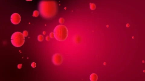 Coronavirus Cells Animation Stock Footage 126818488
