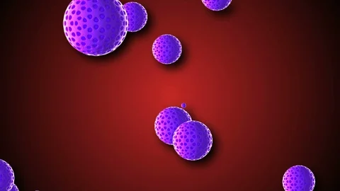 Coronavirus Cells Animation Video stock 126820023
