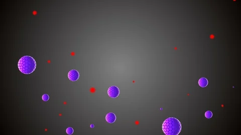 Coronavirus Cells Animation Video stock 126820551