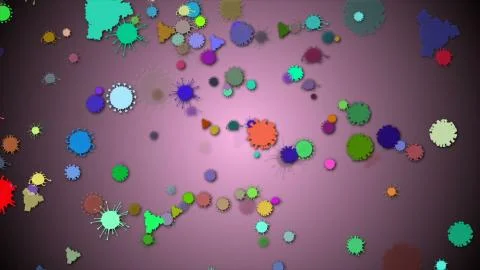 Coronavirus Cells Bacteria Backdrop Stock Illustration