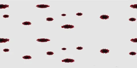 Coronavirus Cells Rotate Around Camera. Animated 360 VR Stereo 5K Video. Video stock 229691732