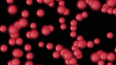 Coronavirus Cells Seamless Loop. Global pandemic. Stock Footage 171479719