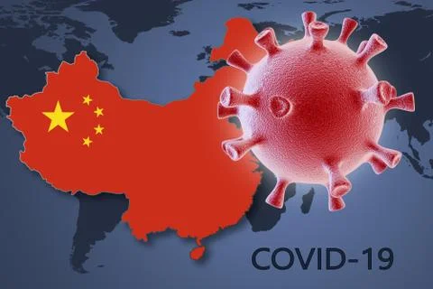 Coronavirus in China Stock Illustration