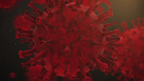 Coronavirus Close Up Animation Background 4K 動画素材 338184793