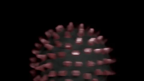Coronavirus close up, model Stock Footage 126707136