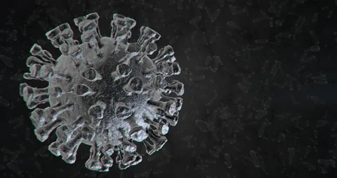 Coronavirus Close-up of virus or bacteria cells Stock Footage 124071994