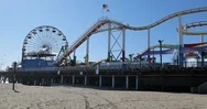 Coronavirus Closes Santa Monica Pier And Amusement Park Stock Footage