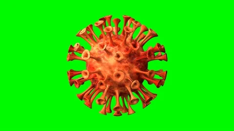 CORONAVIRUS CONCEPT ROTATING ON GREEN SCREEN Stock Footage 167829965