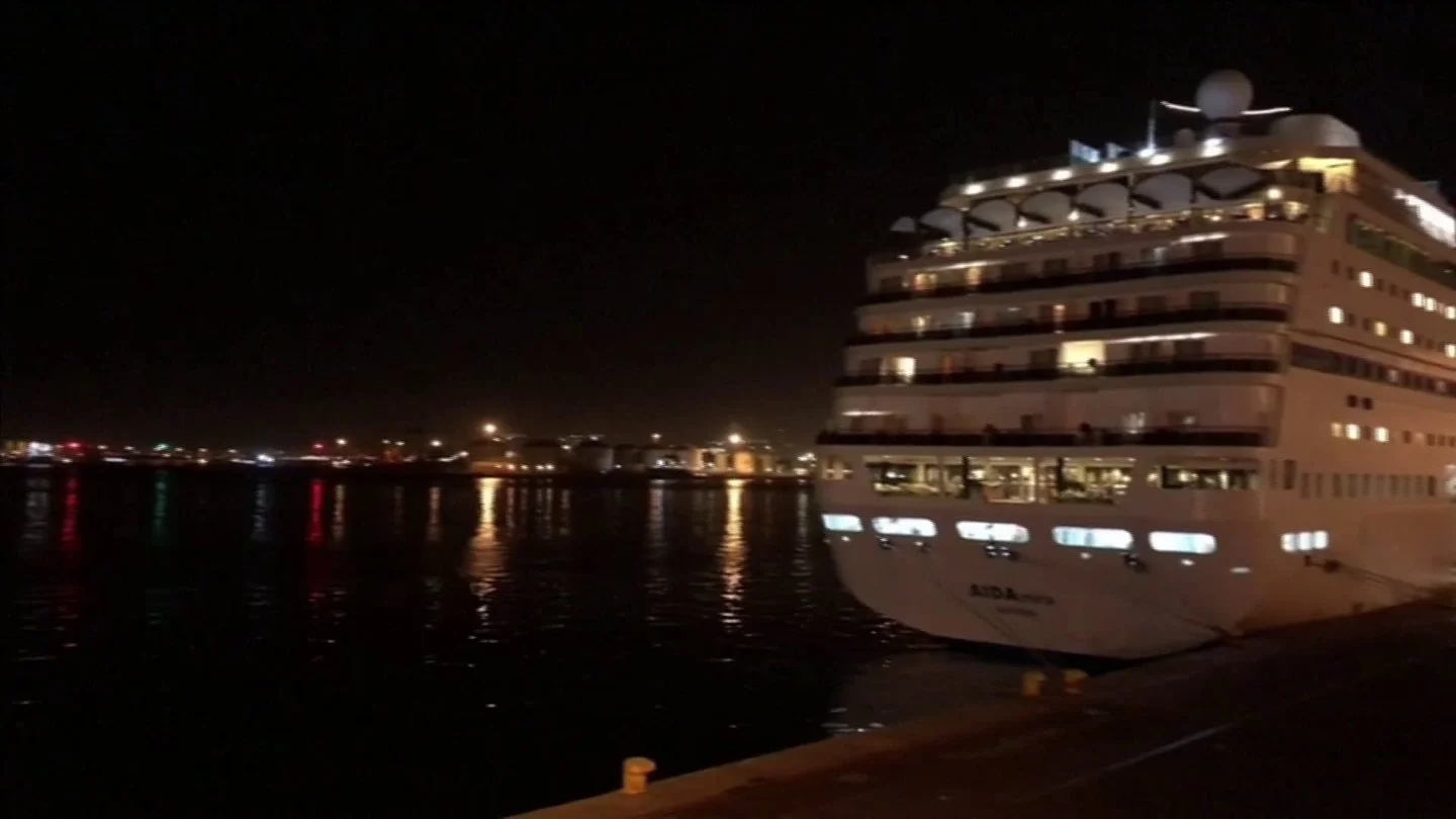 Coronavirus Confines 1,700 Cruise Passengers To Ship Stock Footage