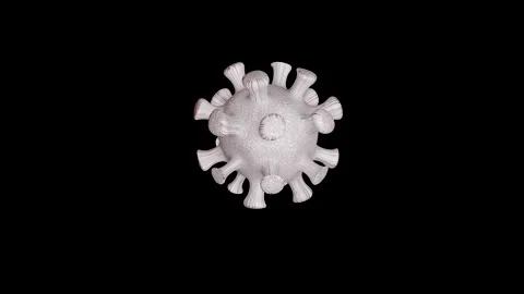 Coronavirus (Covid 19) 3d model. The realistics medical animation. Stock Footage 154888288