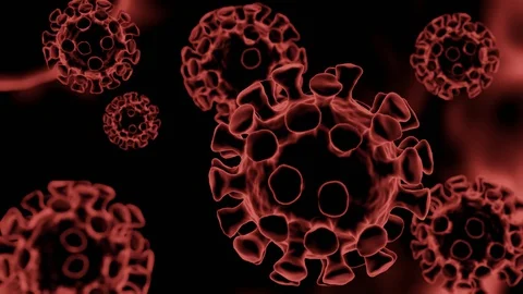 Coronavirus Covid-19 3D rendering. Stock Footage 128414731