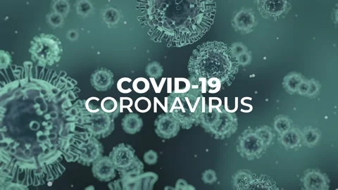 Coronavirus COVID-19 3D Rendering Blue Stock Footage 132797956