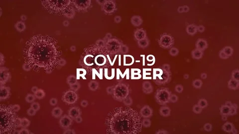 Coronavirus COVID-19 3D Rendering R Number Red Stock Footage 132798337