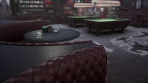 Coronavirus COVID-19 and Empty small local bar and restaurant Stock Illustration