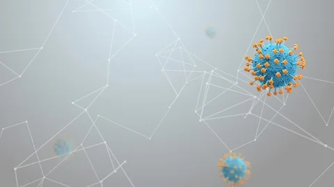 Coronavirus, Covid-19, Background Loop Stock Footage 126657268
