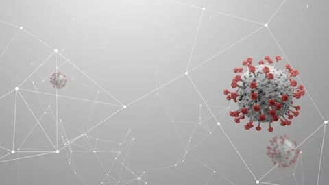 Coronavirus, Covid-19, Background loop, Virus, Infection Stock Footage 126723799