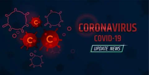 Coronavirus, Covid-19 background vector illustration. Stock Illustration