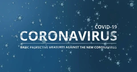 Coronavirus COVID-19. Basic protective measures against the new coronavirus Video stock 128452246