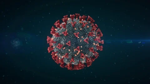 Coronavirus covid 19 cell disintegration. Stock Footage 126599655