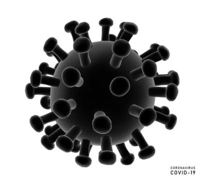 Coronavirus (COVID-19) Computer generated 3d rendering. Stock Illustration