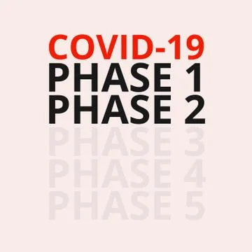 Coronavirus COVID-19 Lockdown Phase 2 Stock-Illustration