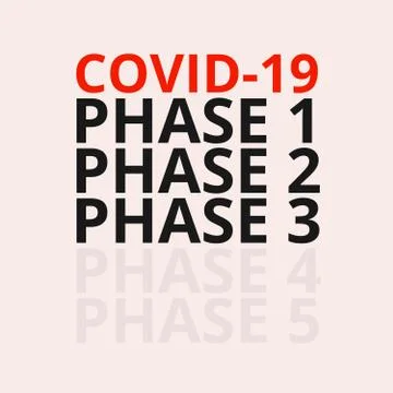 Coronavirus COVID-19 Lockdown Phase 3 Stock-Illustration