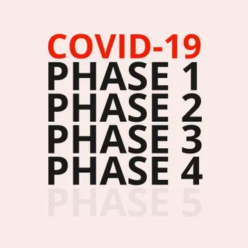 Coronavirus COVID-19 Lockdown Phase 4 Stock Illustration