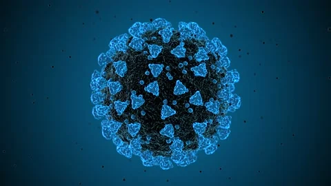 Coronavirus COVID-19 microscope virus close up medical vaccine Stock Footage 144794230